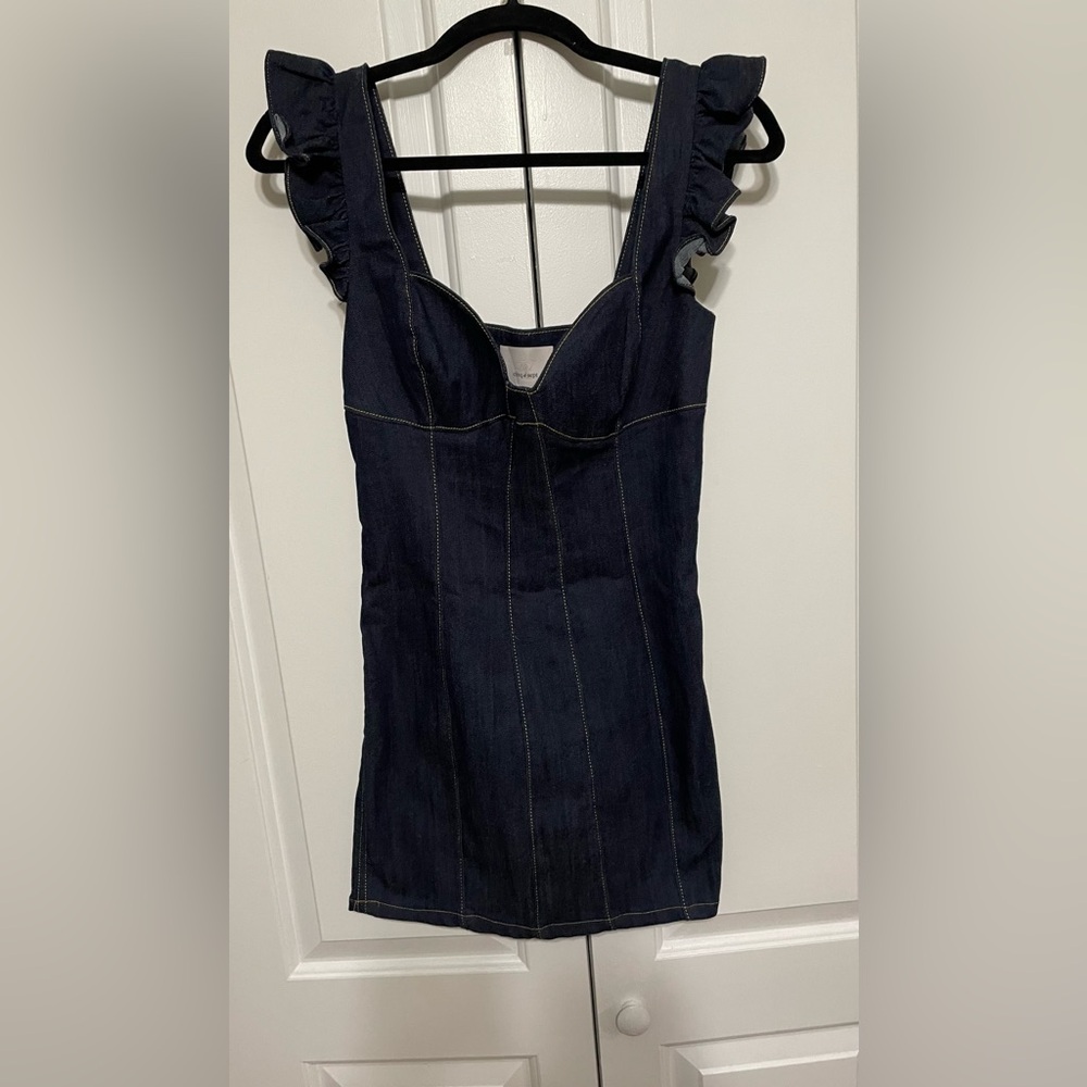 Cinq à Sept Dark Blue Mini Dress